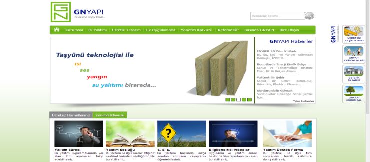 gnyapı web sitesi yayında